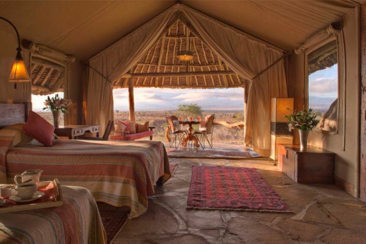 Elewana Tortilis Camp Family Bedroom