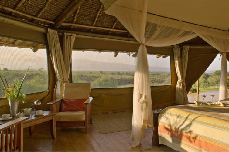 Elewana Tortilis Camp Private House Main Bedroom