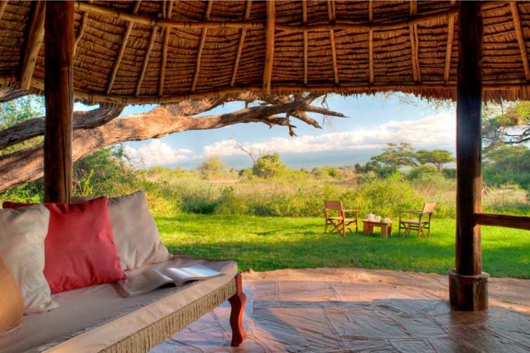 Elewana Tortilis Camp Tent Verandah