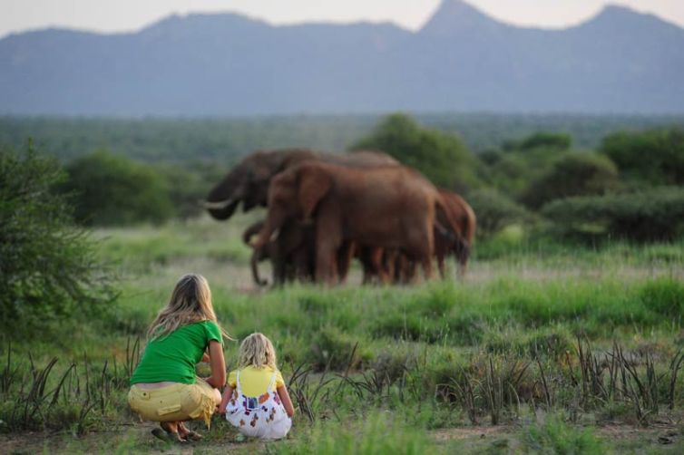 Karisia Walking Safaris Family Walk Elephant