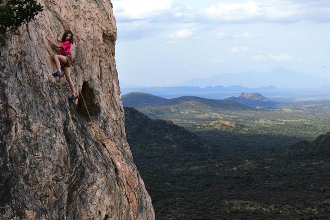 Karisia Walking Safaris Rock Climbing Child