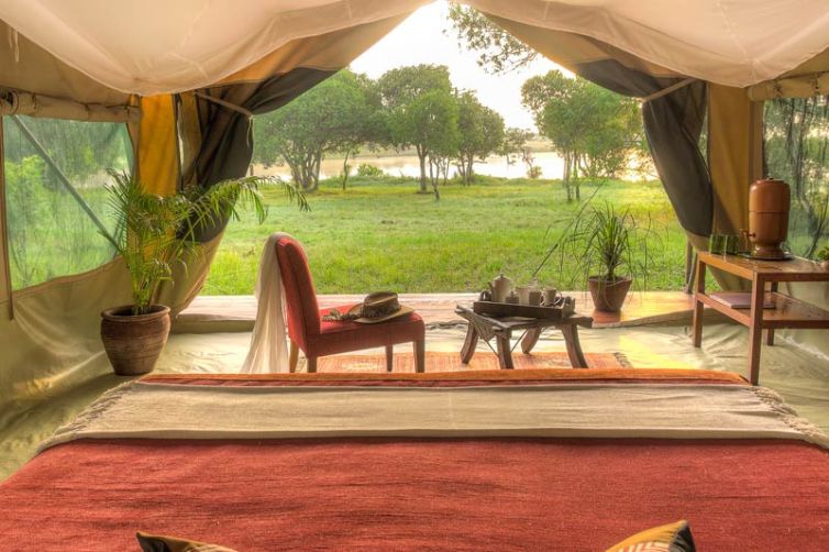 Kicheche Laikipia Tent Interior with View