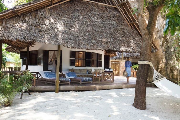 Kinondo Kwetu Hotel Bungalow Verandah