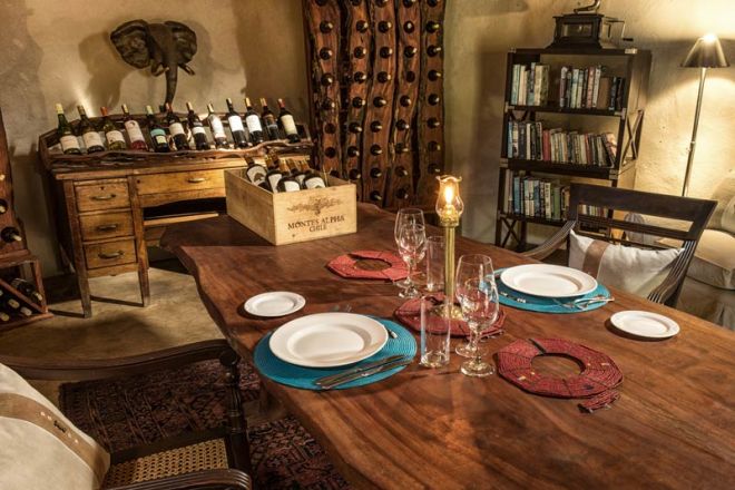 Ol Donyo Lodge Wine Cellar Dining