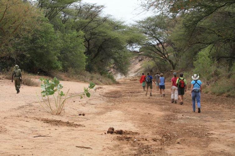 Sarara Camp walking riverbed