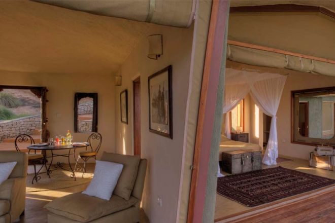 Saruni Samburu Lounge and Bedroom