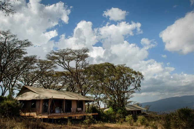 Entamanu Ngorongoro tent view