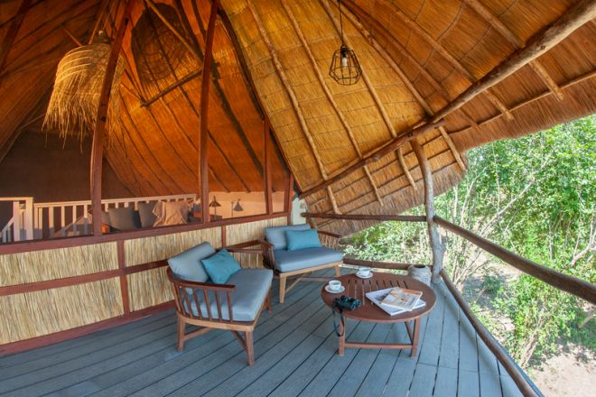 Kafunta River Lodge Luxury Suite Deck