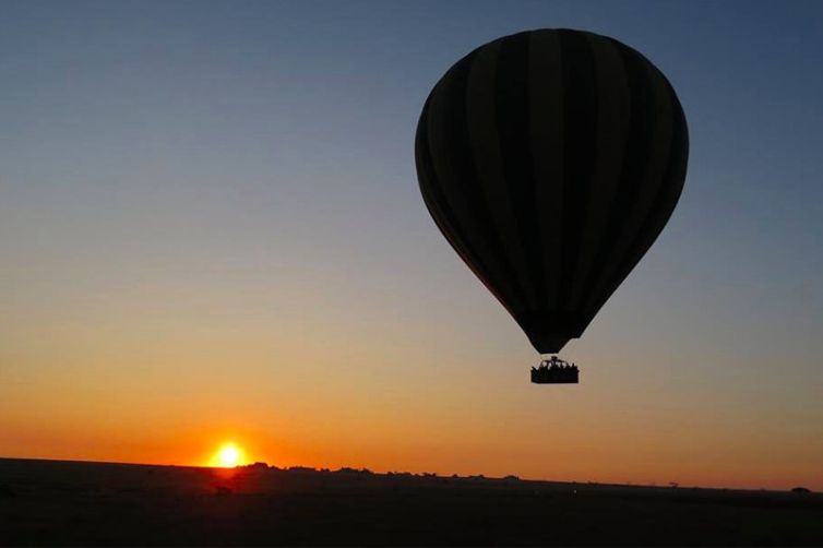 Kichuguu Camp hot air balloon