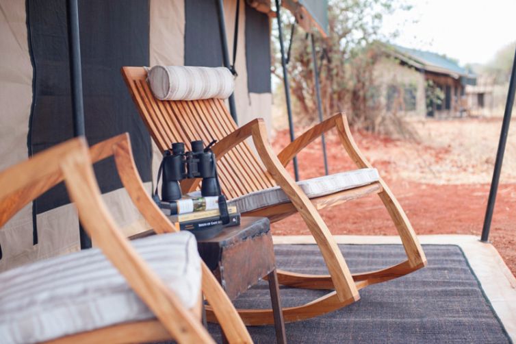 Kichuguu Camp tent deck