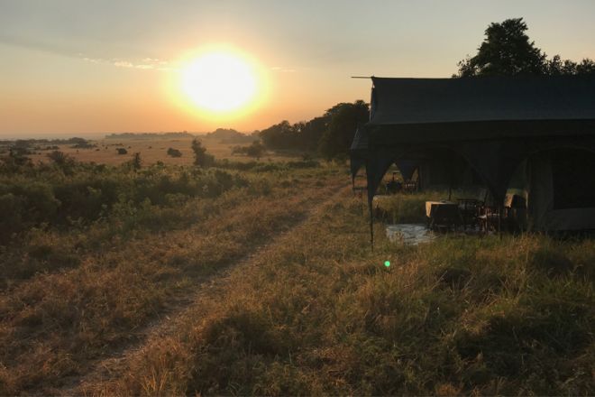 Kirurumu Serengeti Camp tent exterior location