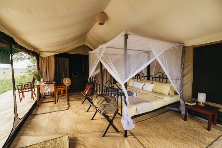 Kirurumu Serengeti Camp tent interior