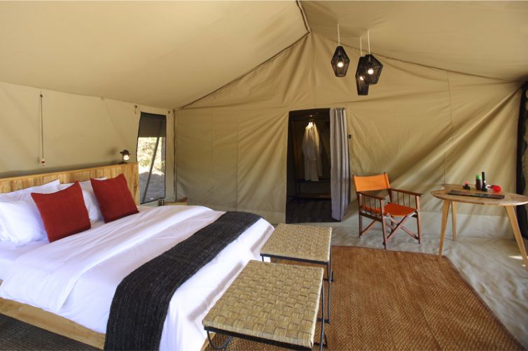 Kwihala Tented Camp interior