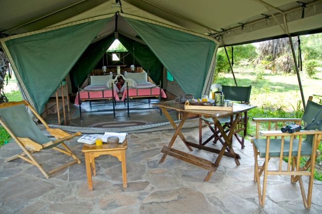 Lake Manze Tented Camp tent