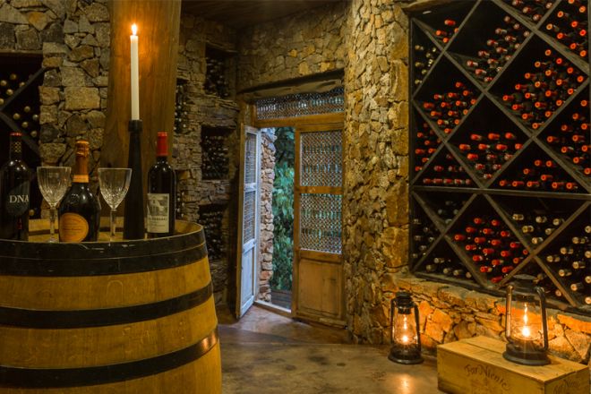 Mwiba Lodge wine cellar