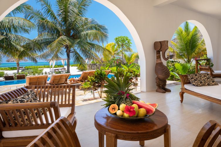 Next Paradise Boutique Resort poolside lounge