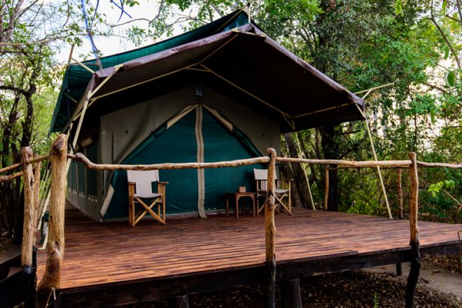Selous Impala Camp tent exterior