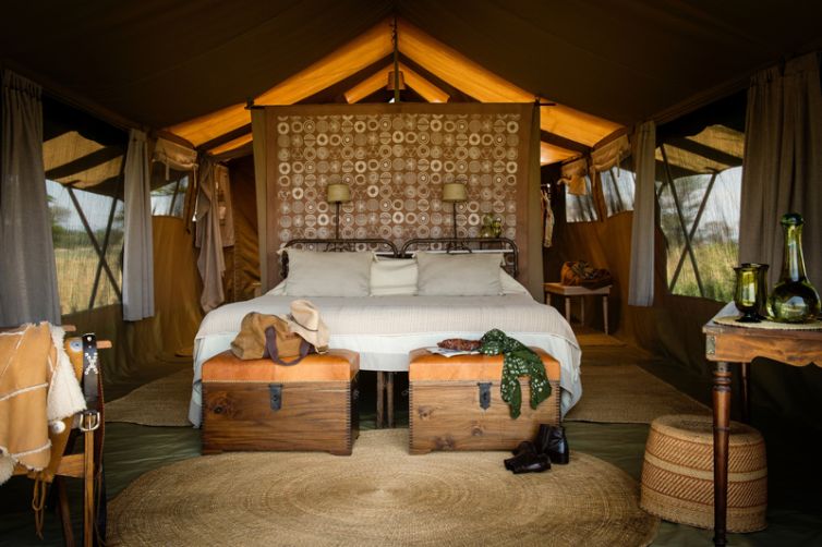 Serengeti Safari Camp tent interior