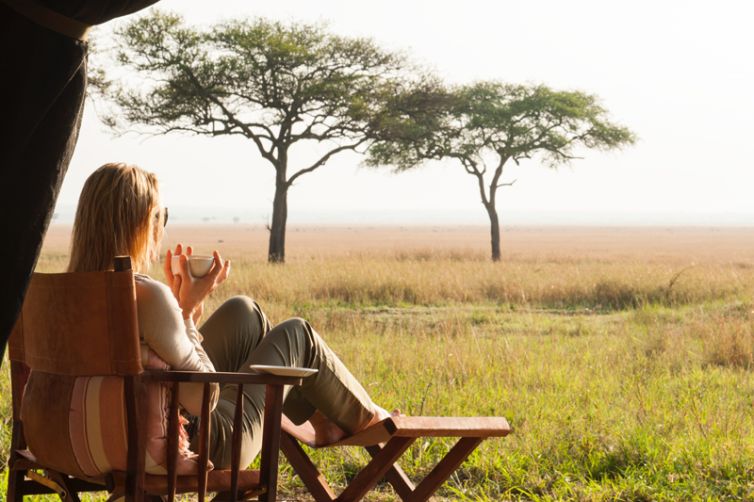 Serengeti Safari Camp tent view