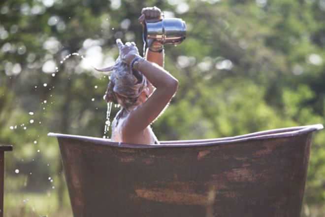 Serengeti Safari Camp outdoor bath