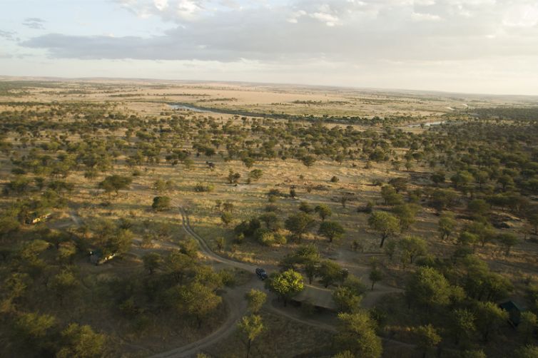 Serian Serengeti Lamai Camp aerial view