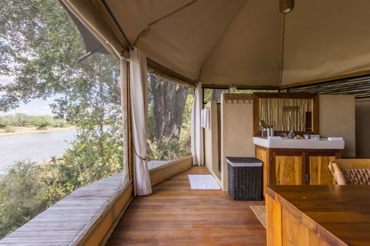 Amanzi Camp Bathroom View