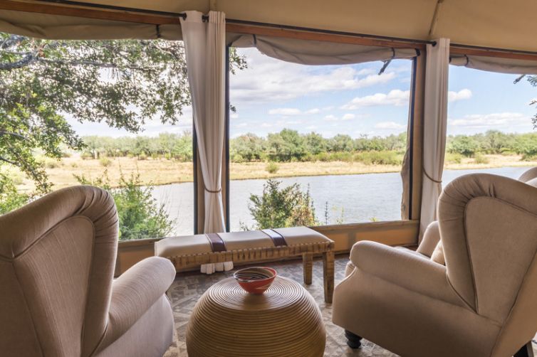 Amanzi Camp Room Lounge View