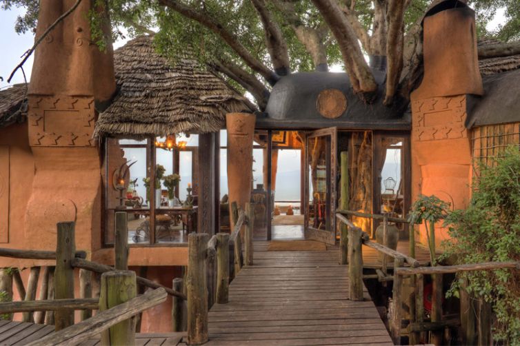 &Beyond Ngorongoro Crater Lodge exterior