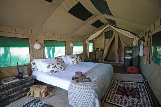 Golden Africa Safaris Tent Interior