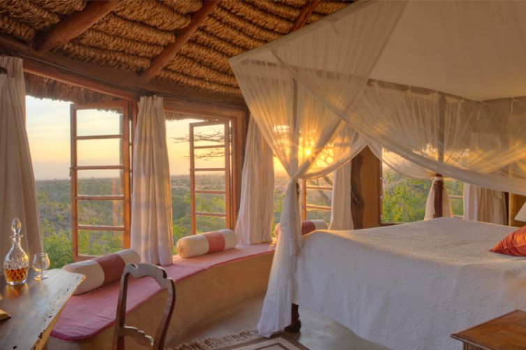 Lewa Wilderness Camp Interior Bedroom and View