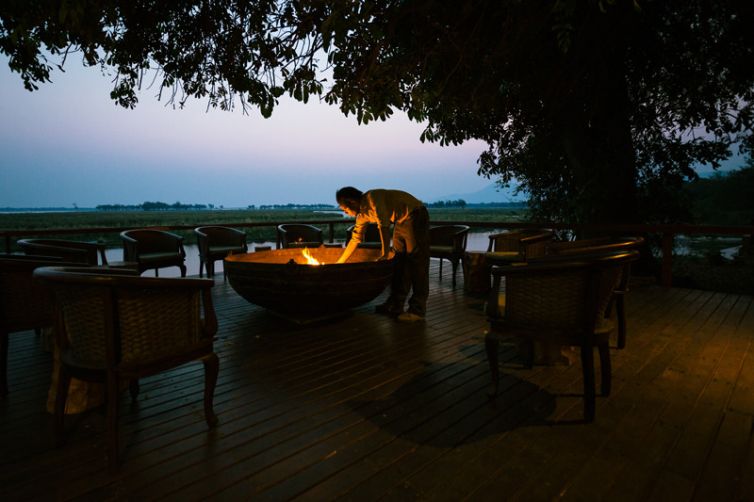 Sausage Tree Camp Fire Deck