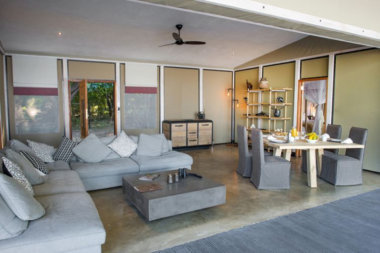 Sausage Tree Camp Kigelia House lounge Dining