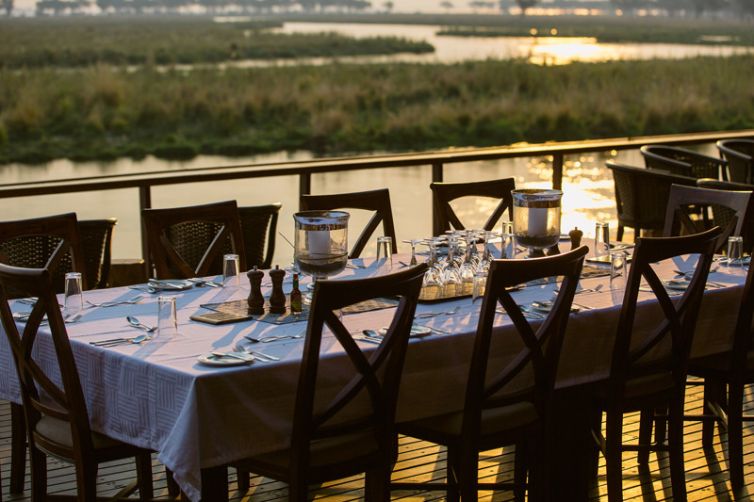 Sausage Tree Camp Main Deck Dining