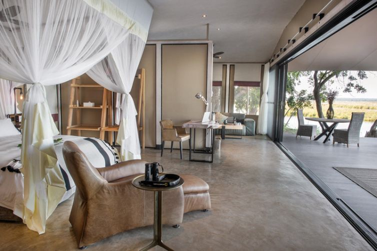 Sausage Tree Camp Suite Bedroom