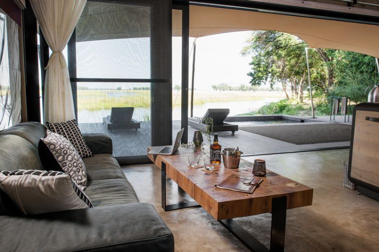 Sausage Tree Camp Suite Lounge