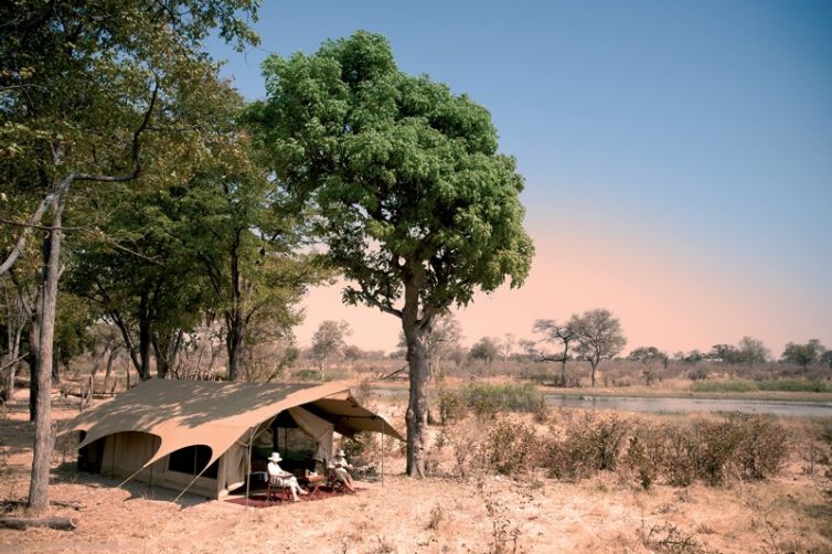Selinda Explorers Camp Tent Setting