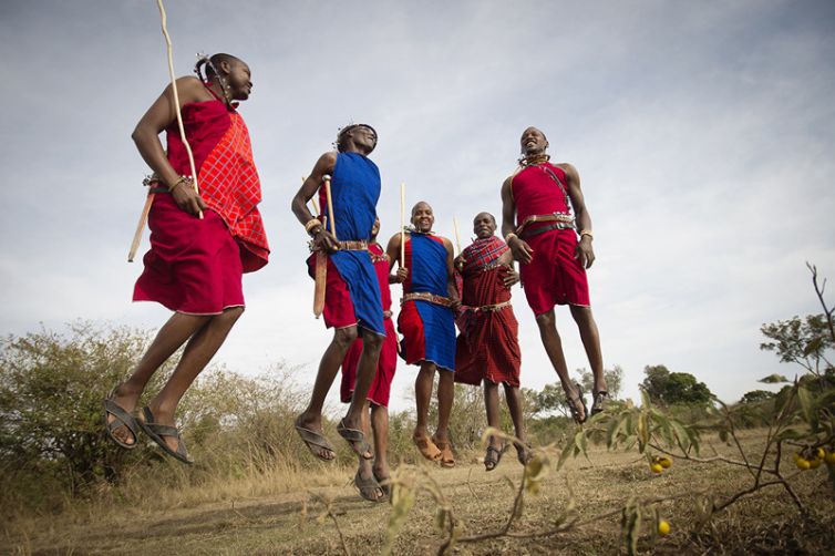 Serian's Nkorombo Mobile Maasai jump