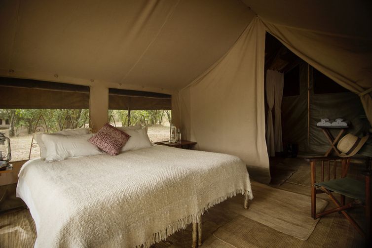 Serian's Nkorombo Mobile tent interior