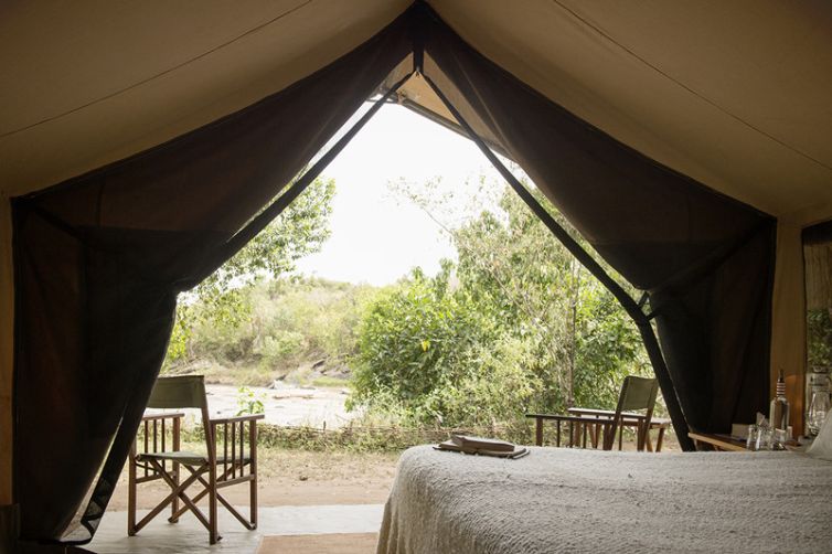 Serian's Nkorombo Mobile tent view