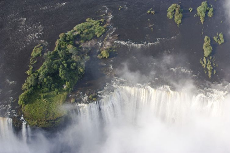 Tongabezi Lodge Falls Aerial