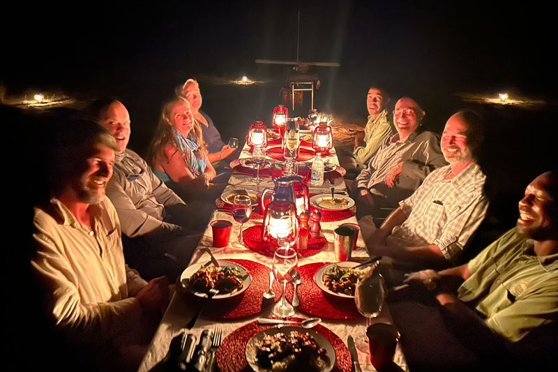 33 kweene trails bush dinner okavango delta